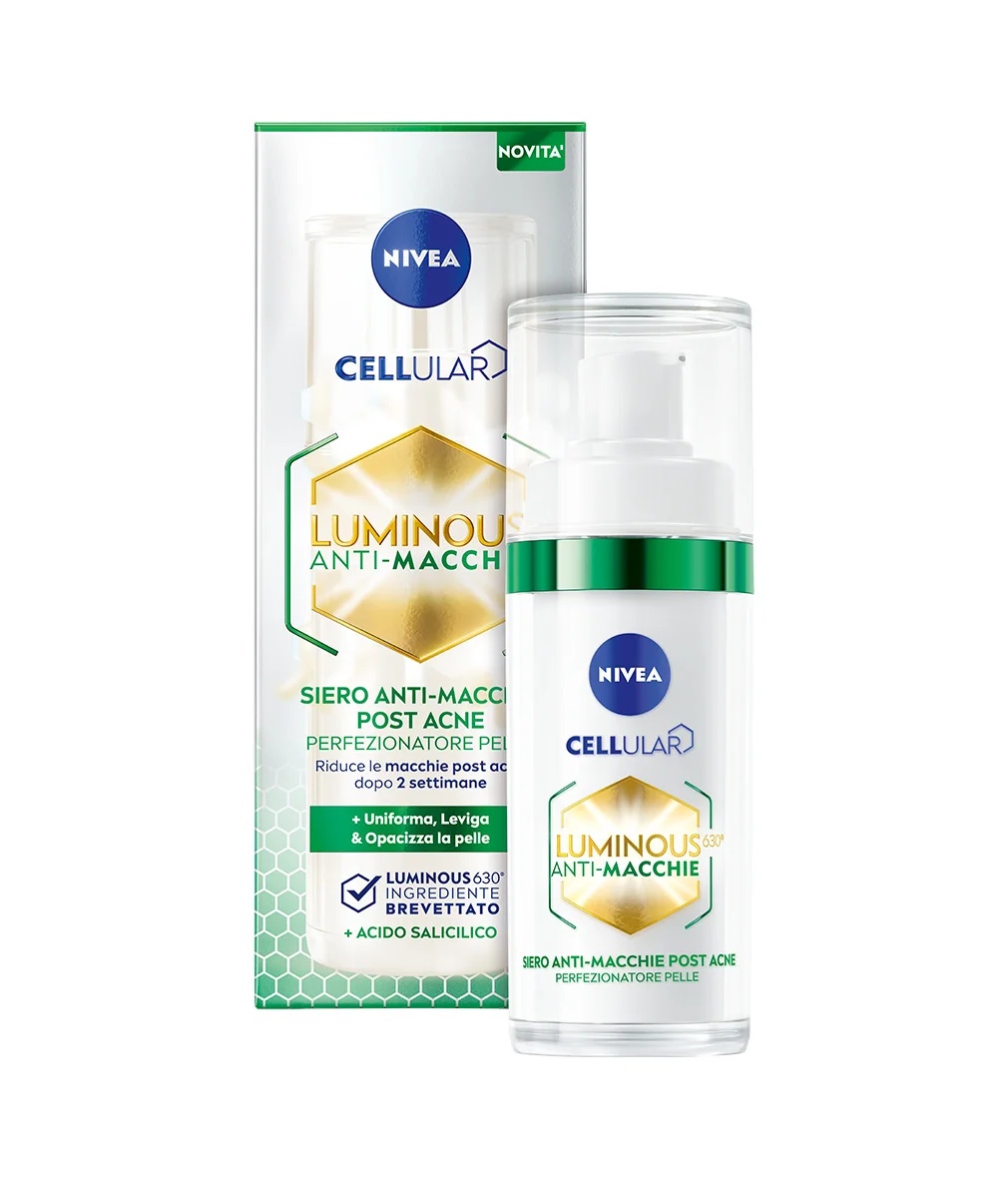 NIVEA Luminous 630 3-in-1 Anti-Akne-Serum 30 ml Für Mischhaut und fettige Haut mit Akneneigung