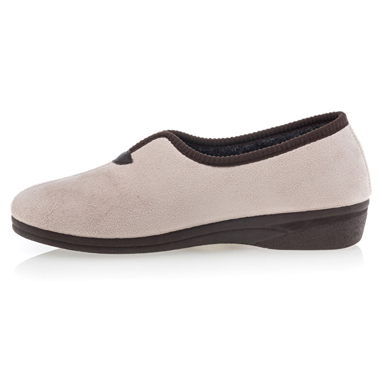 Pantoufles Femme Beige