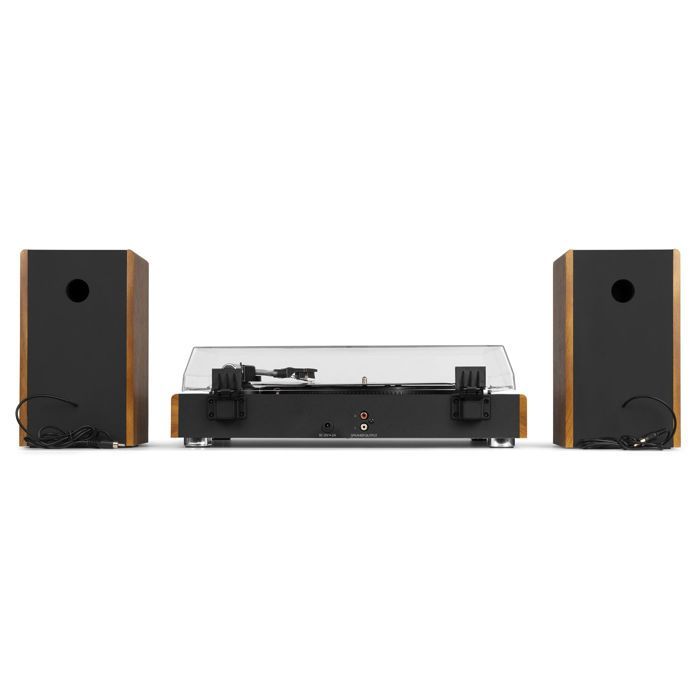 Audizio RP335 Bluetooth Turntable with 2x40W Speakers, Elegant Design, USB Playback, 3 Speeds, Recorder Function