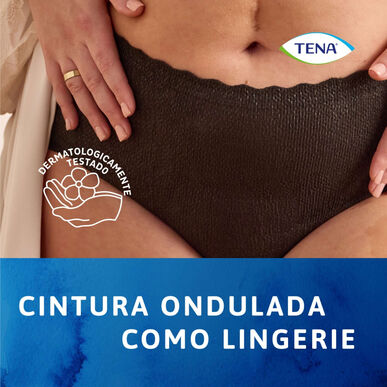 Tena Silhouette Plus -inkontinenssialushousut, koko M, musta, 9 kpl.
