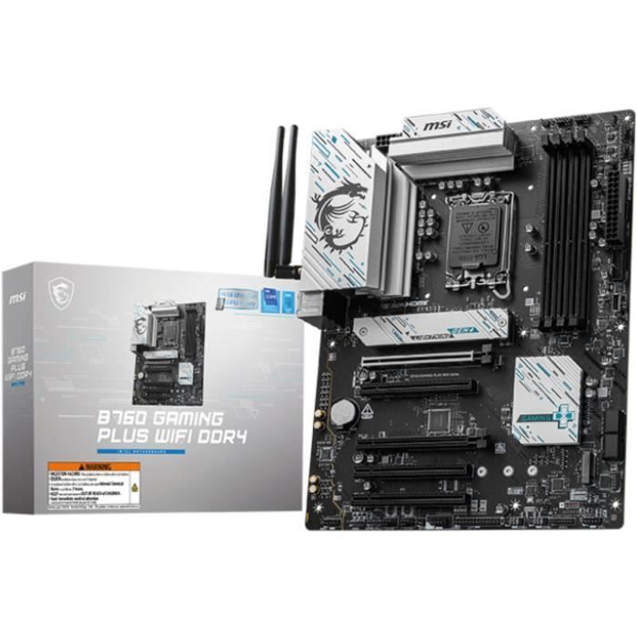 Motherboard - MSI - B760 GAMING PLUS WIFI - DDR4 - LGA 1700 - 128 GB max