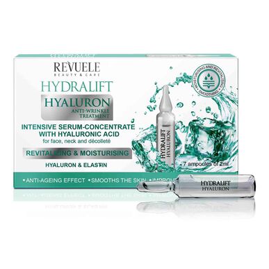 Revuele Hydralift Hyaluron -ryppyjä ehkäisevä tehoseerumi hyaluronihapolla 7 x 2 ml