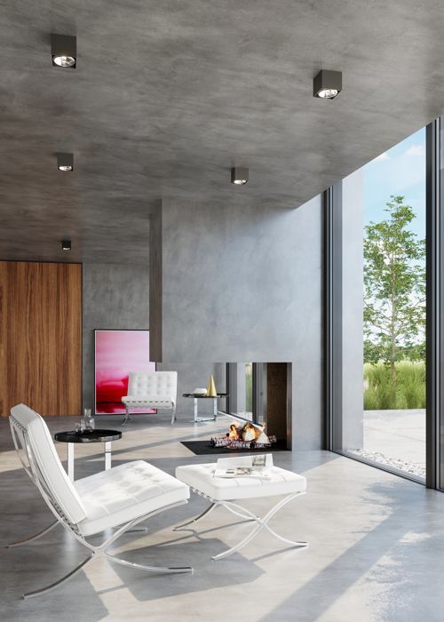 Plafoniera a LED - BLAKE - Loft moderno - Nero - 1x40W - Design contemporaneo