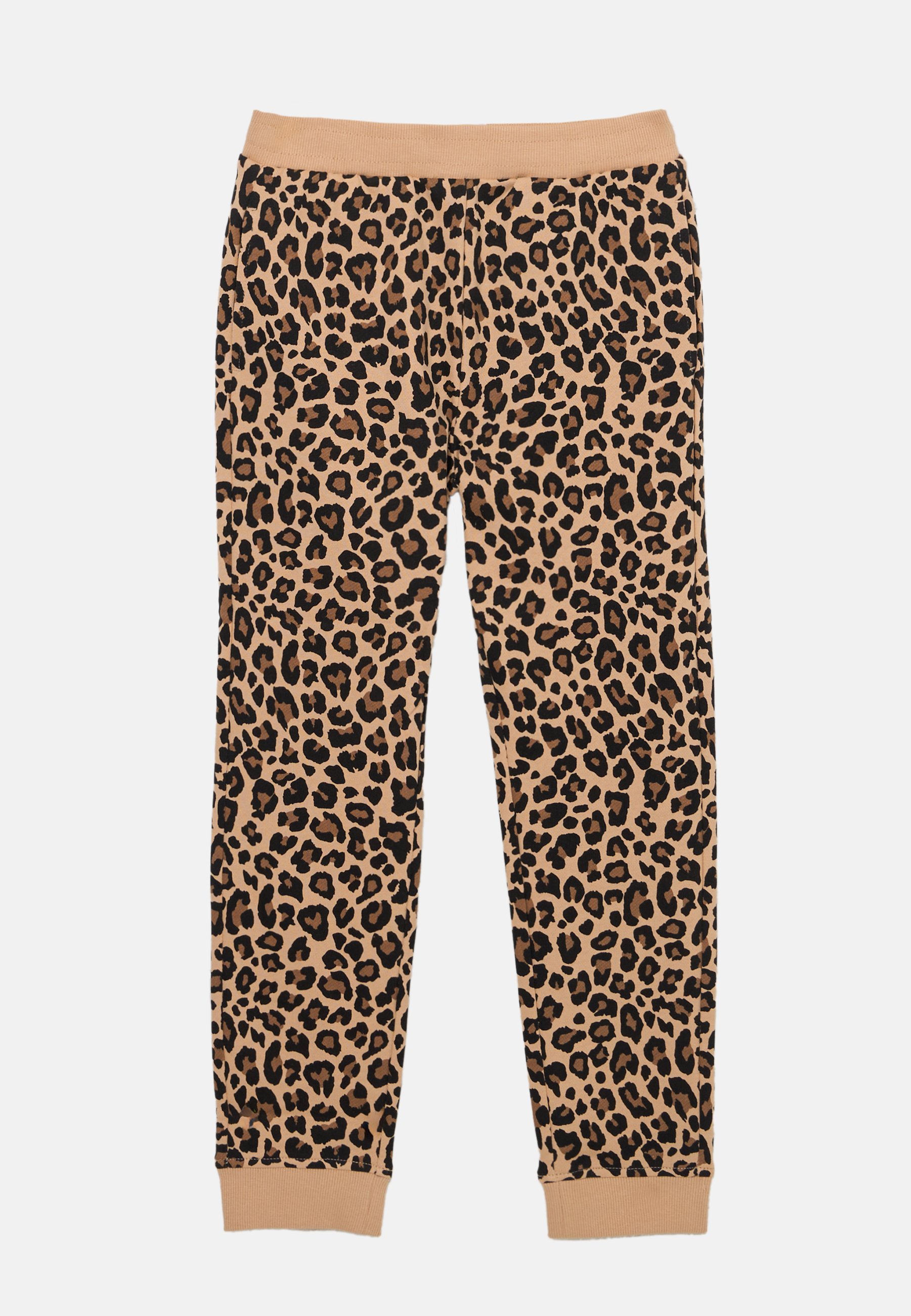 Friboo trainingspak met luipaardprint - Trainingspak - beige/donkerbruin