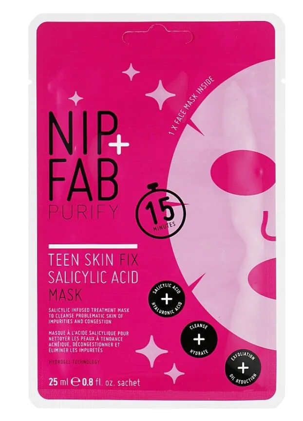 NIP+FAB Maska w płachcie z kwasem salicylowym 25ml