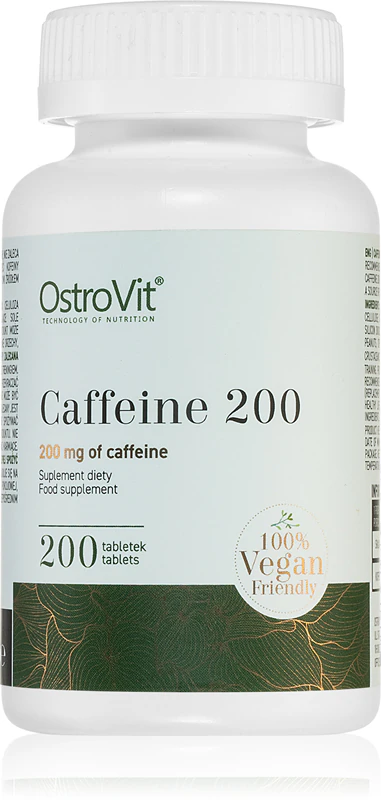 OstroVit Koffein 200 Nahrungsergänzungsmittel Koffeintabletten