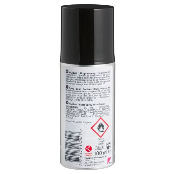 Kruidvat Colors to Cover 5-7 vidēji brūnas sakņu krāsas sprejs<br>100ml