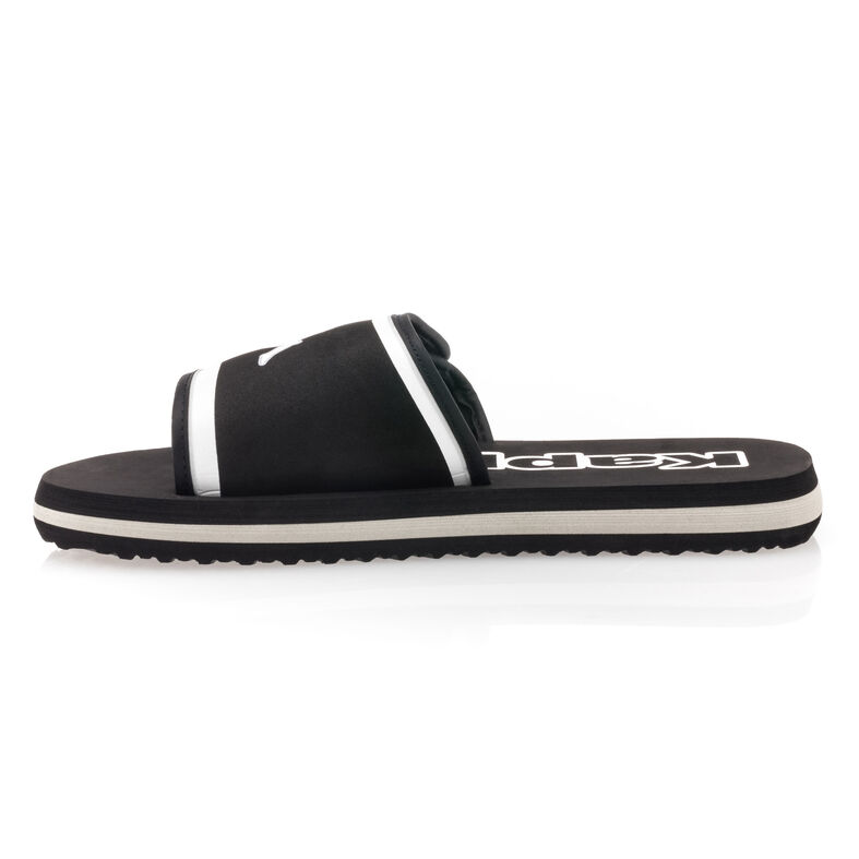 Férfi fekete flip-flop papucsok / tanga szandálok