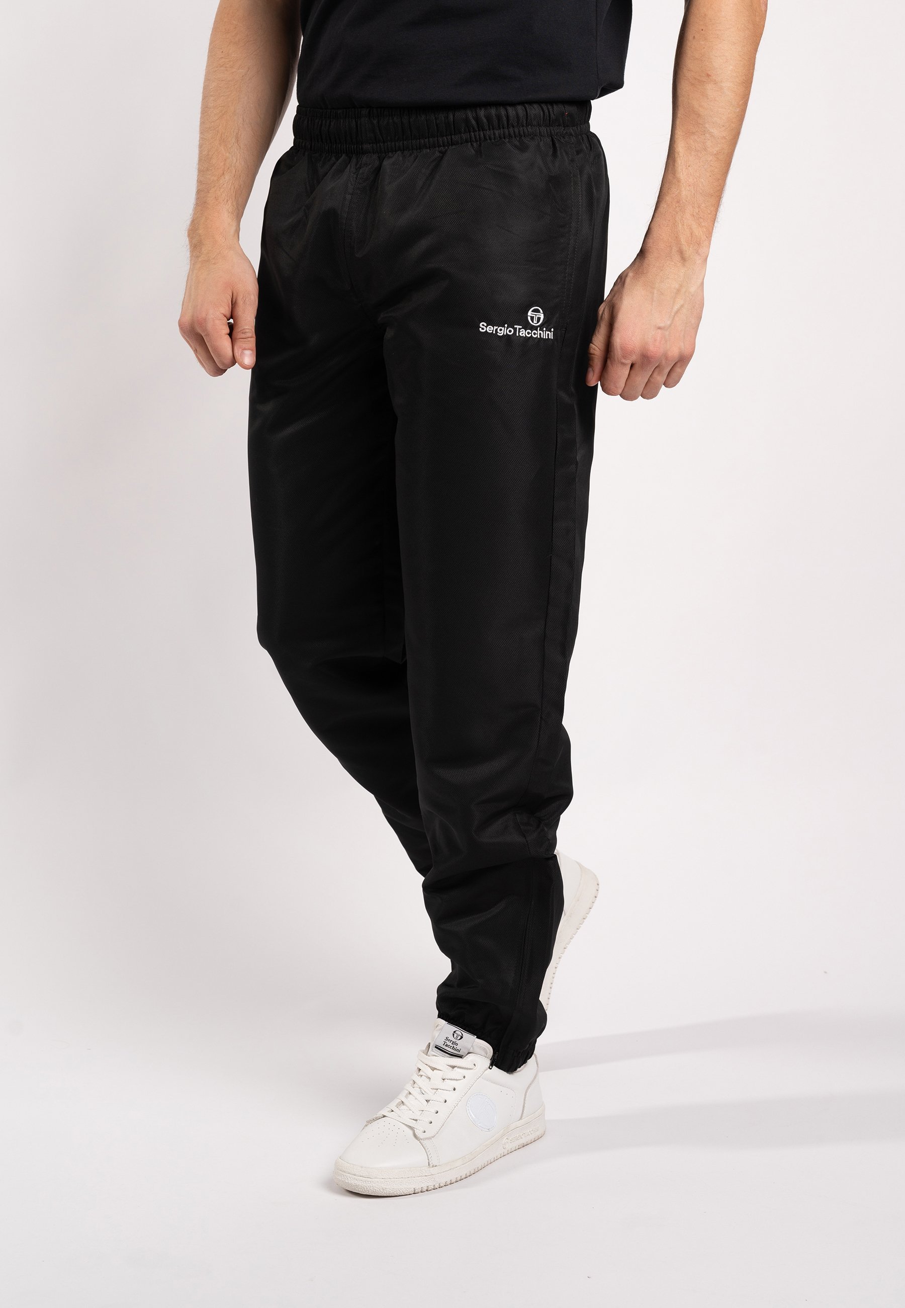 Sergio Tacchini CARSON - Pantaloni della tuta - bianco e nero