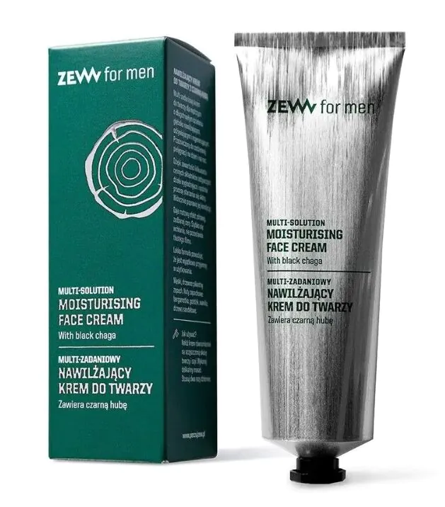 Zew For Men Multi-zadaniowy, Nawilżający Krem Do Twarzy Z Czarną Hubą