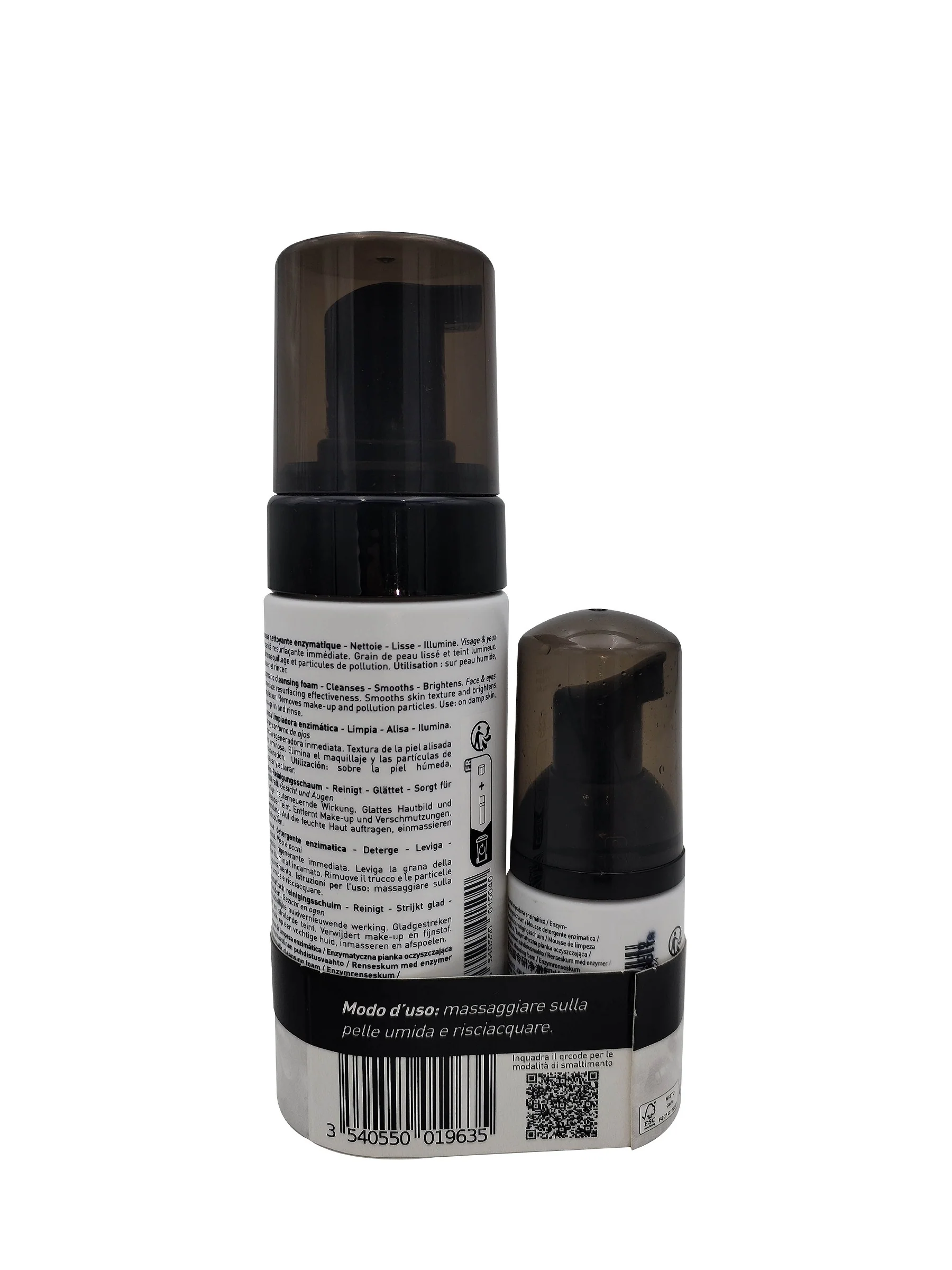 Skin-prep Duo Mousse Nettoyante Enzymatique - Mousse detergente viso, Cofanetti Viso e Corpo