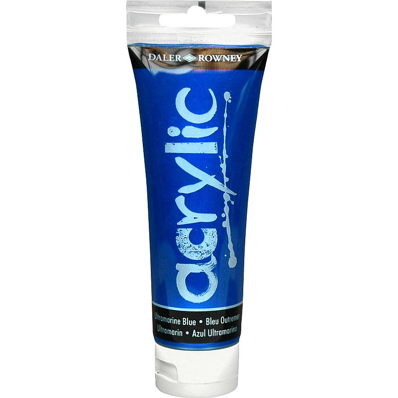 Dealer & Rowney akrylmaling 120 ml, ultramarinblå