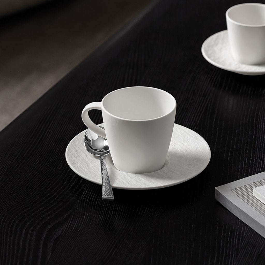 Villeroy & Boch kafijas krūzīšu komplekts, 6 daļas, Rock Blanc dizains - 1 daļa