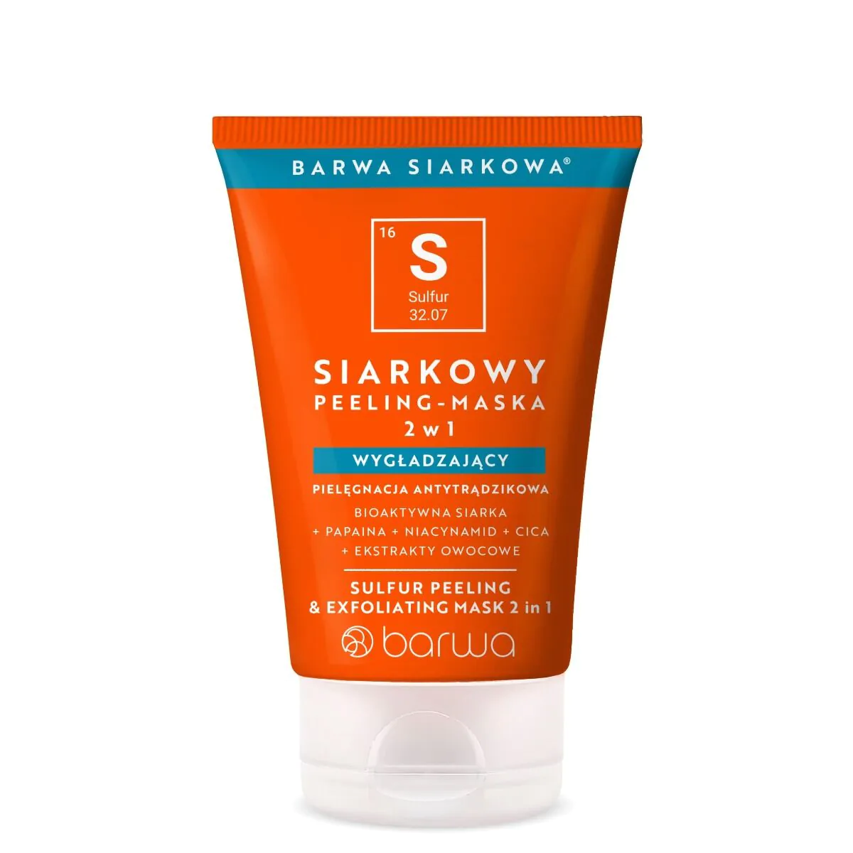 Barwa Siarkowa Siarkowy peeling-maska 2w1 wygładzający