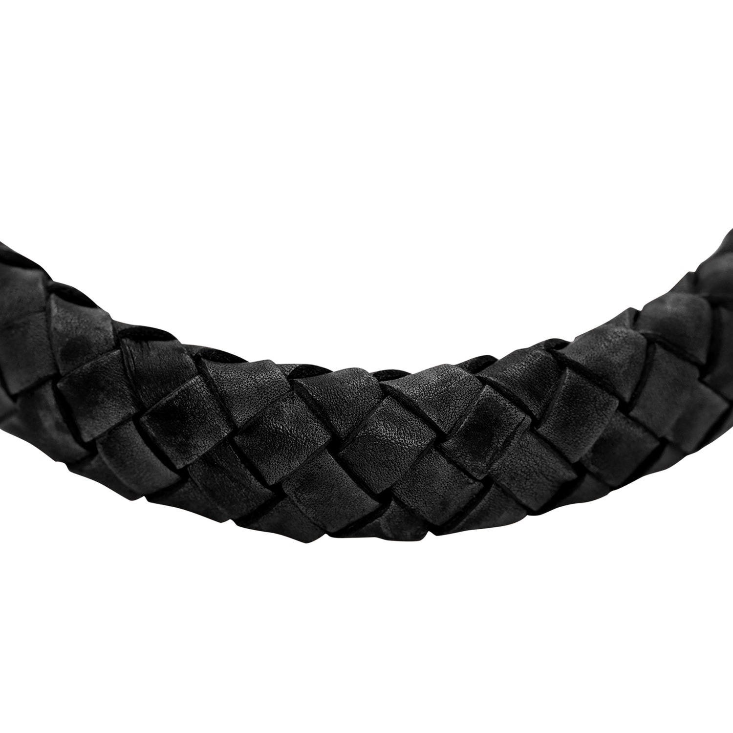 Heideman Bracelet en cuir Enno noir