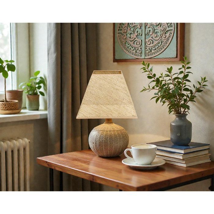 Lampshade - Square - Rattan caning - 41cm diameter - Living room - Bedroom - For lamp