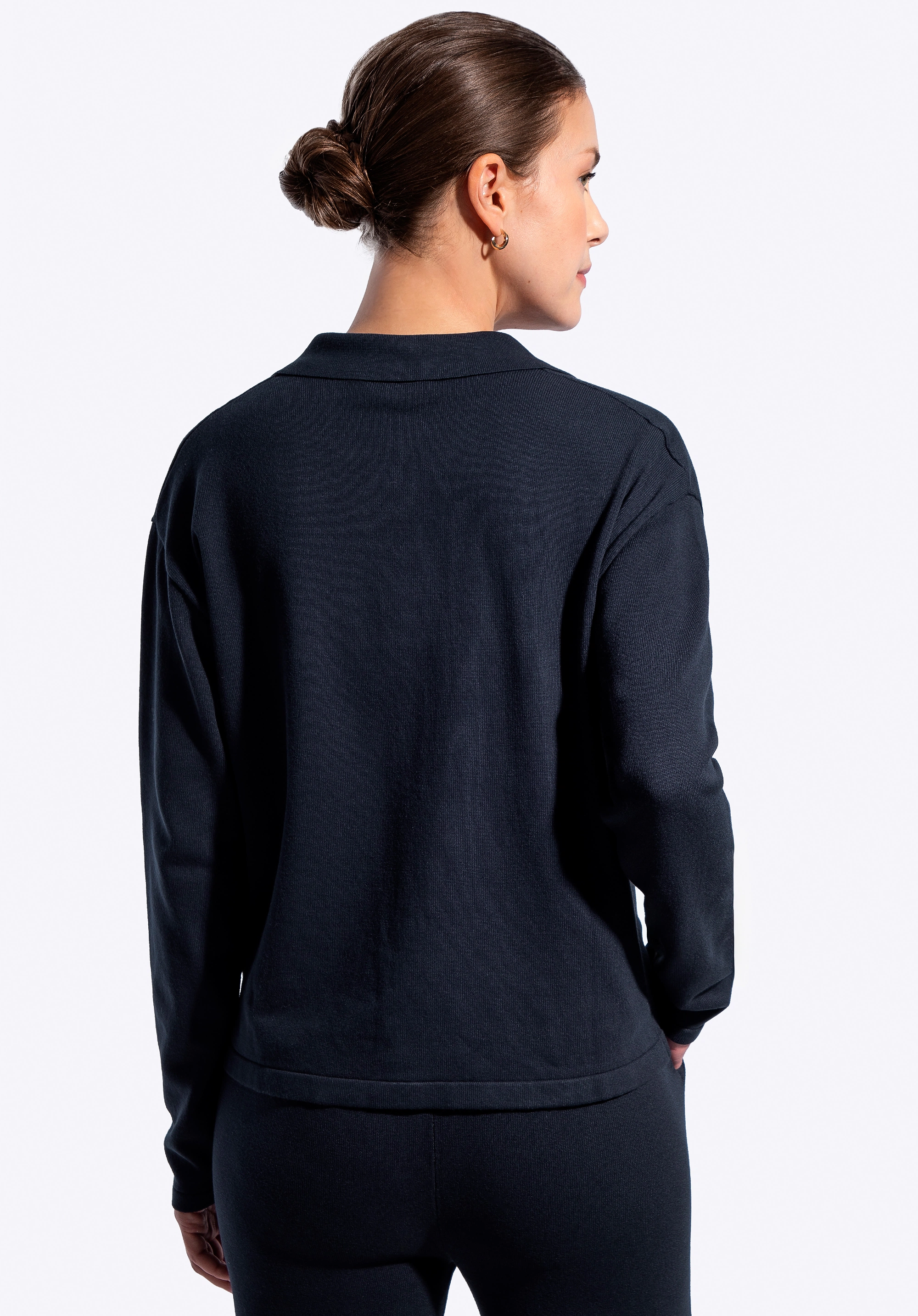 Rozpinana bluza damska granatowa