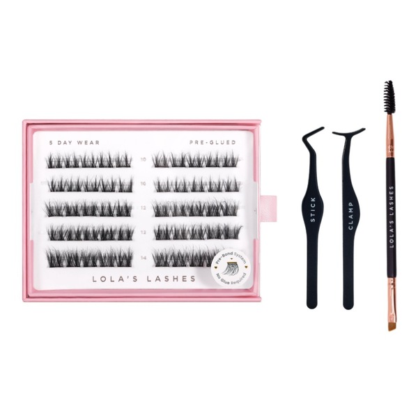 Kit de început pentru gene Lola's Lashes Press-on Lashes Soft Definition
