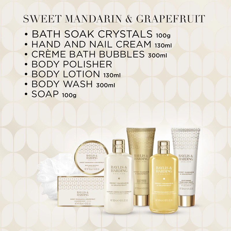 Conjunto de presente corporal Baylis & Harding Sweet Mandarin & Grapefruit