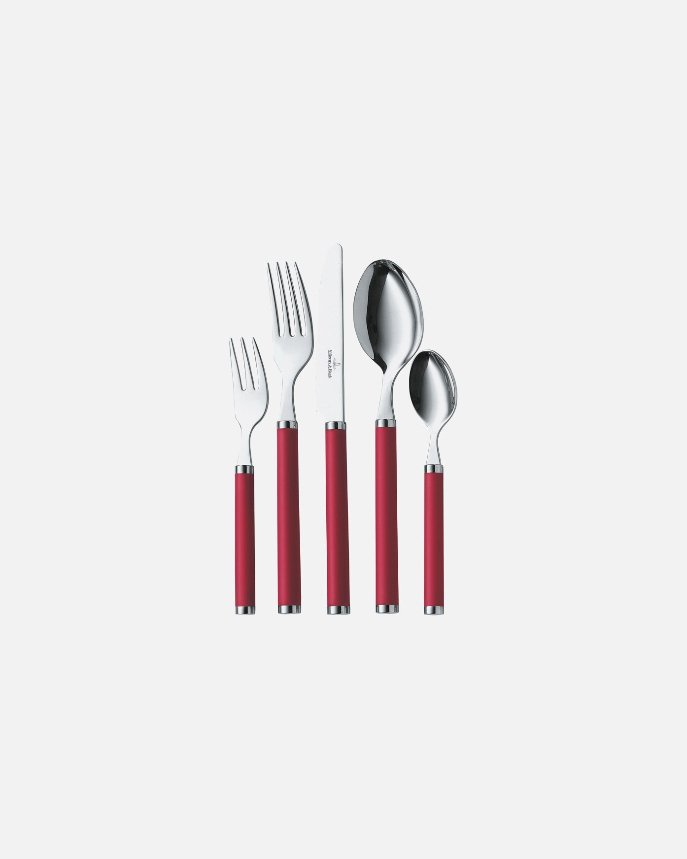 Villeroy & Boch galda piederumu komplekts, galda piederumu maciņš, 30 daļas, dizains: Play! Red Roses – 1 daļa