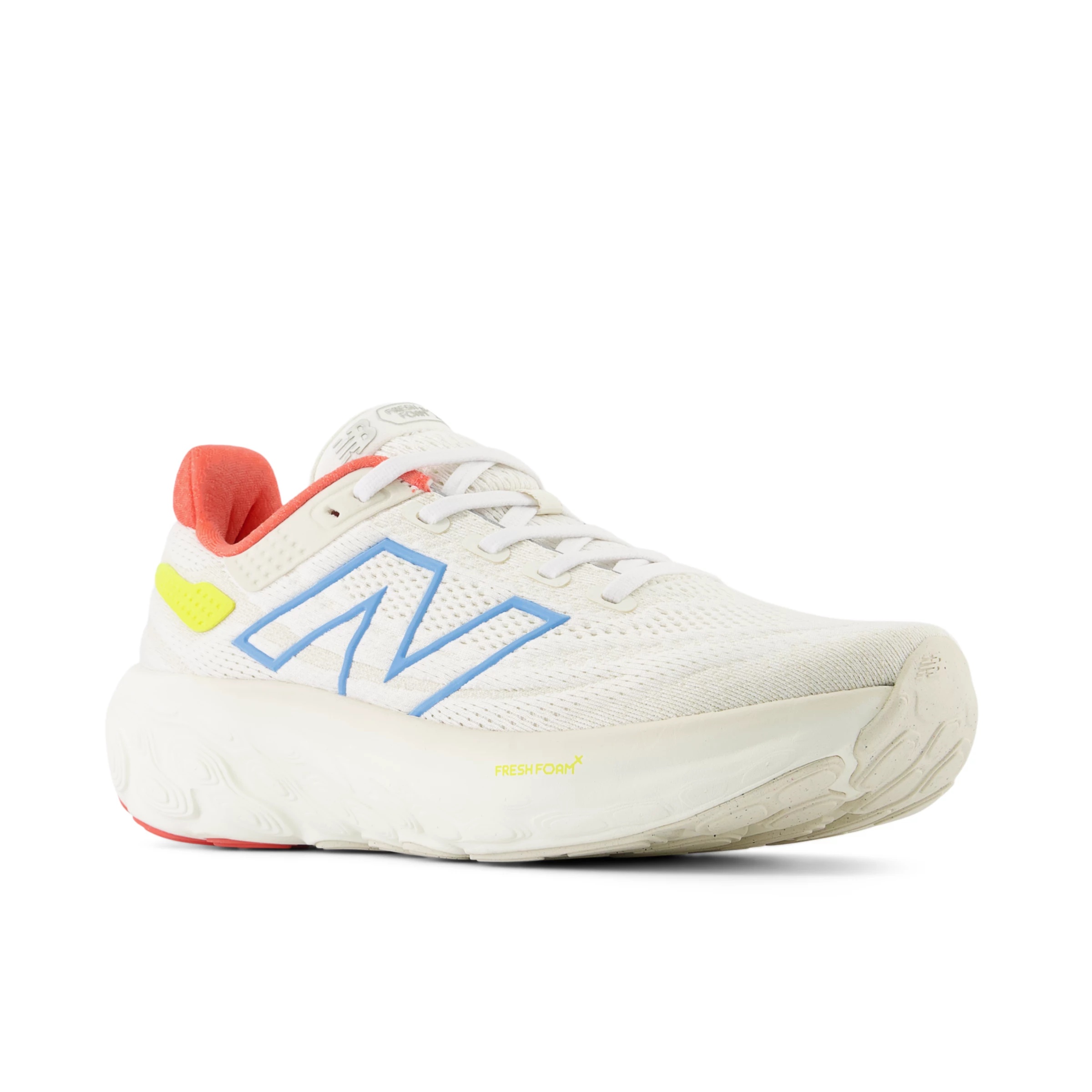 Fresh Foam X 1080 v13 Sea salt con coastal blue e gulf red