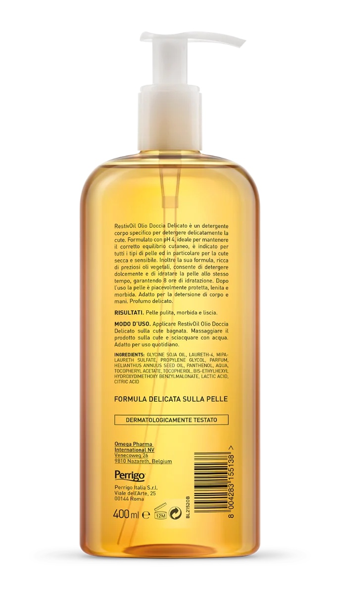 RESTIVOIL Restivoil Delicate Duschöl 400 ml Reinigungsgel