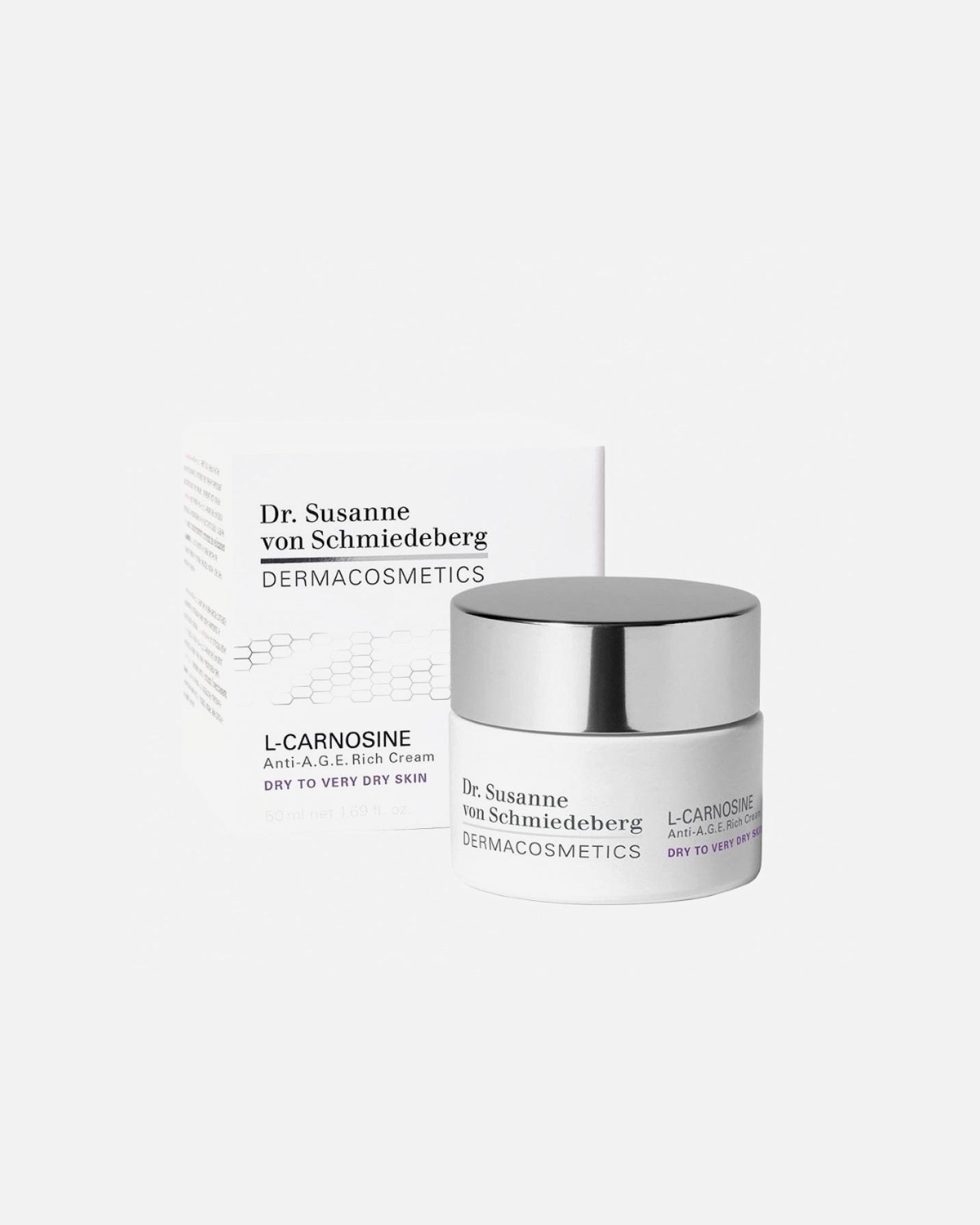 Dr. Susanne von Schmiedeberg Augencreme L-Carnosin Anti-Aging-Creme für trockene bis sehr trockene Haut – 50 ml