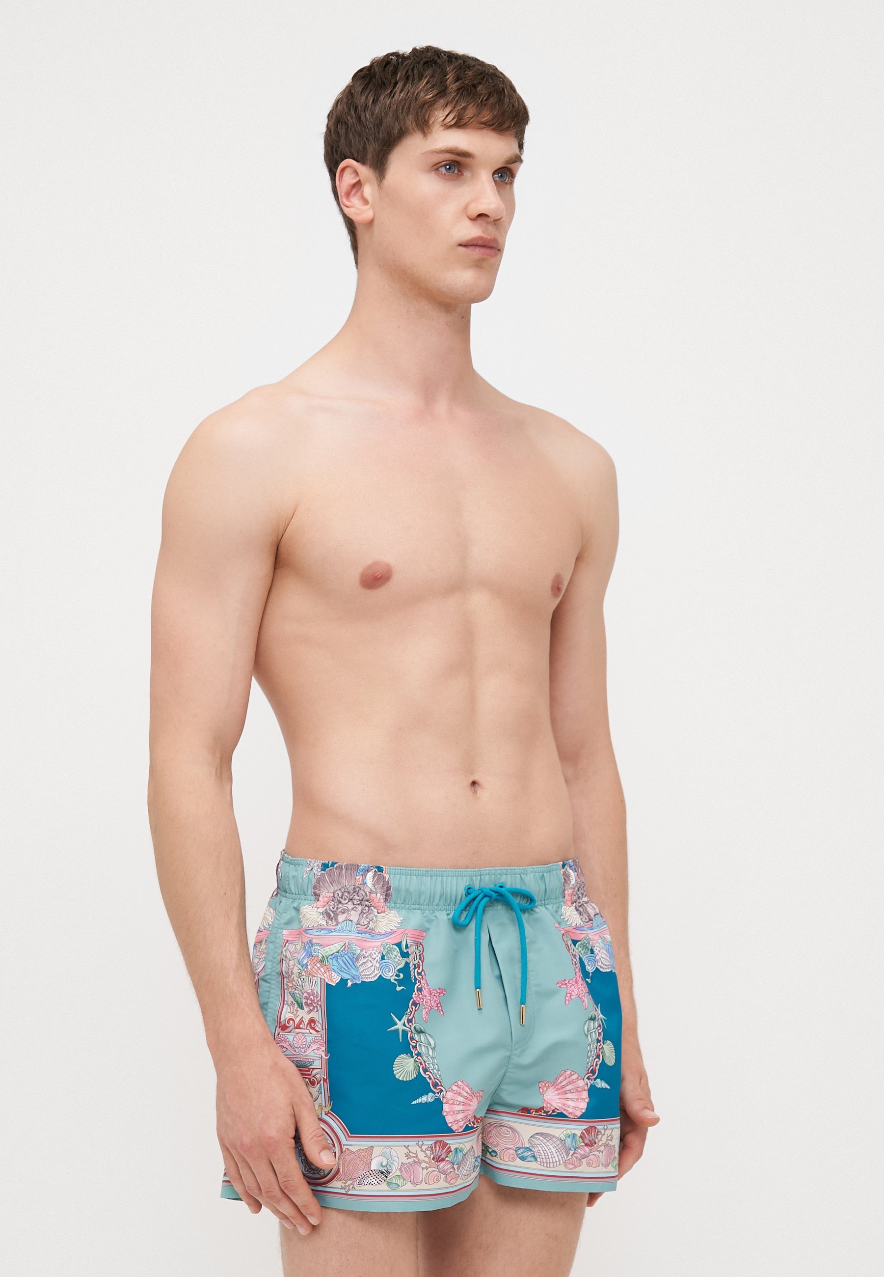 Versace SWIM GOLFO LA VACANZA FOULARD PRINT - Pantaloncini da bagno - verde mare/verde mare scuro