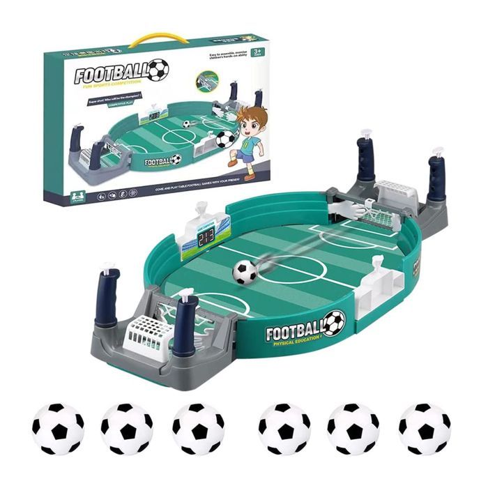 Mesa de futbolín de 42 cm, mesa de futbolín infantil, con 6 pelotas para niños, adolescentes y adultos, para el hogar o la sala de juegos.