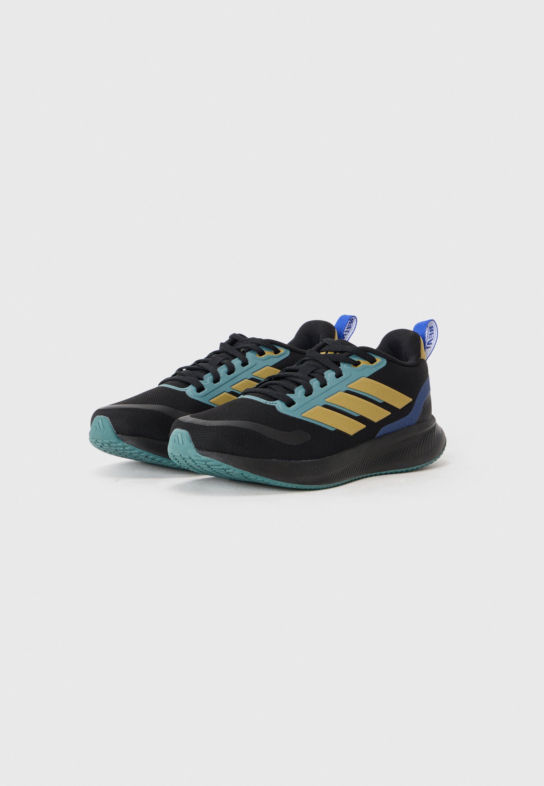 adidas Performance RUNFALCON 5 UNISEX - Trailrunningschoenen - core black/khaki/preloved teal