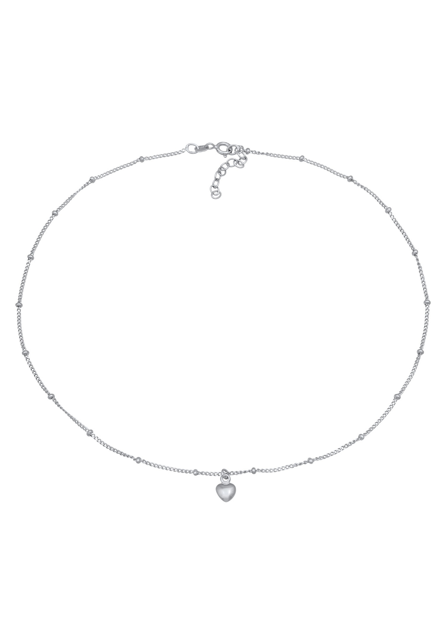 Elli Femmes Choker Coeur Amour Simple en Argent Sterling 925