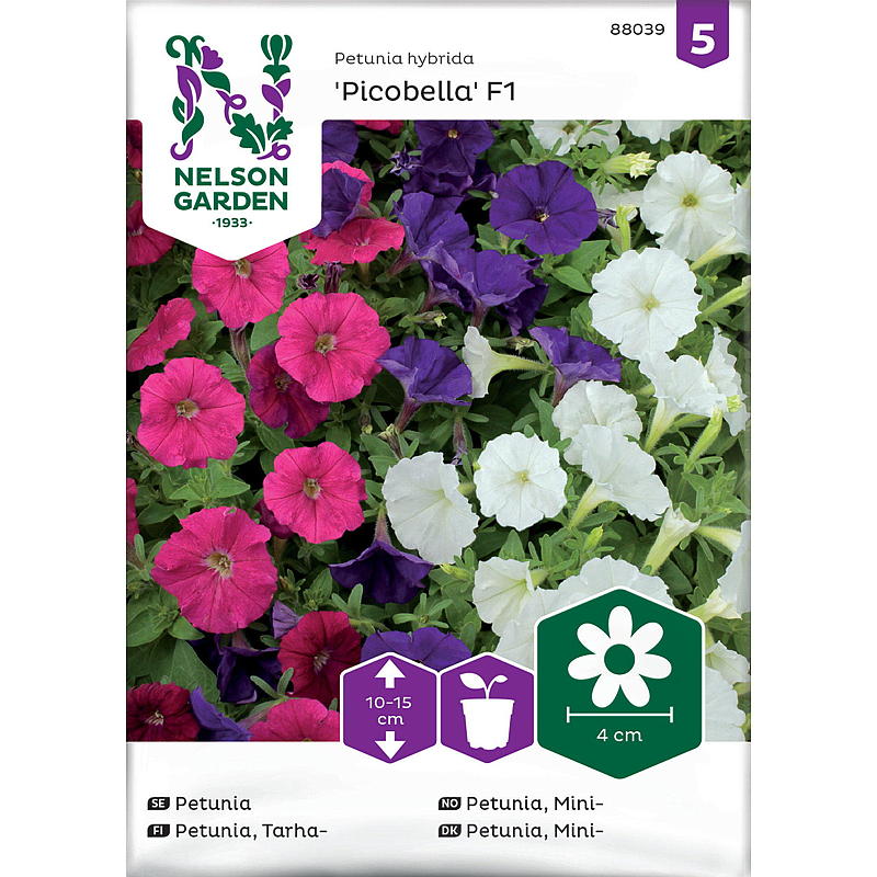 Semi da giardino Nelson Petunia Mini, Picobella F1