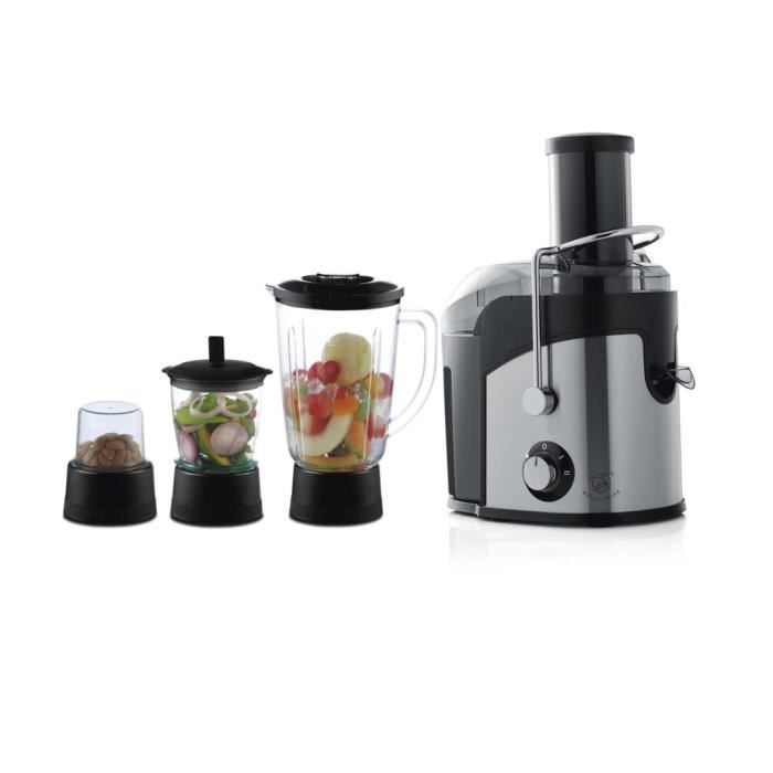 Centrifugeuse 4 en 1 - ROYAL SWISS - Extracteur de jus - Blender - Hachoir - Moulin à café