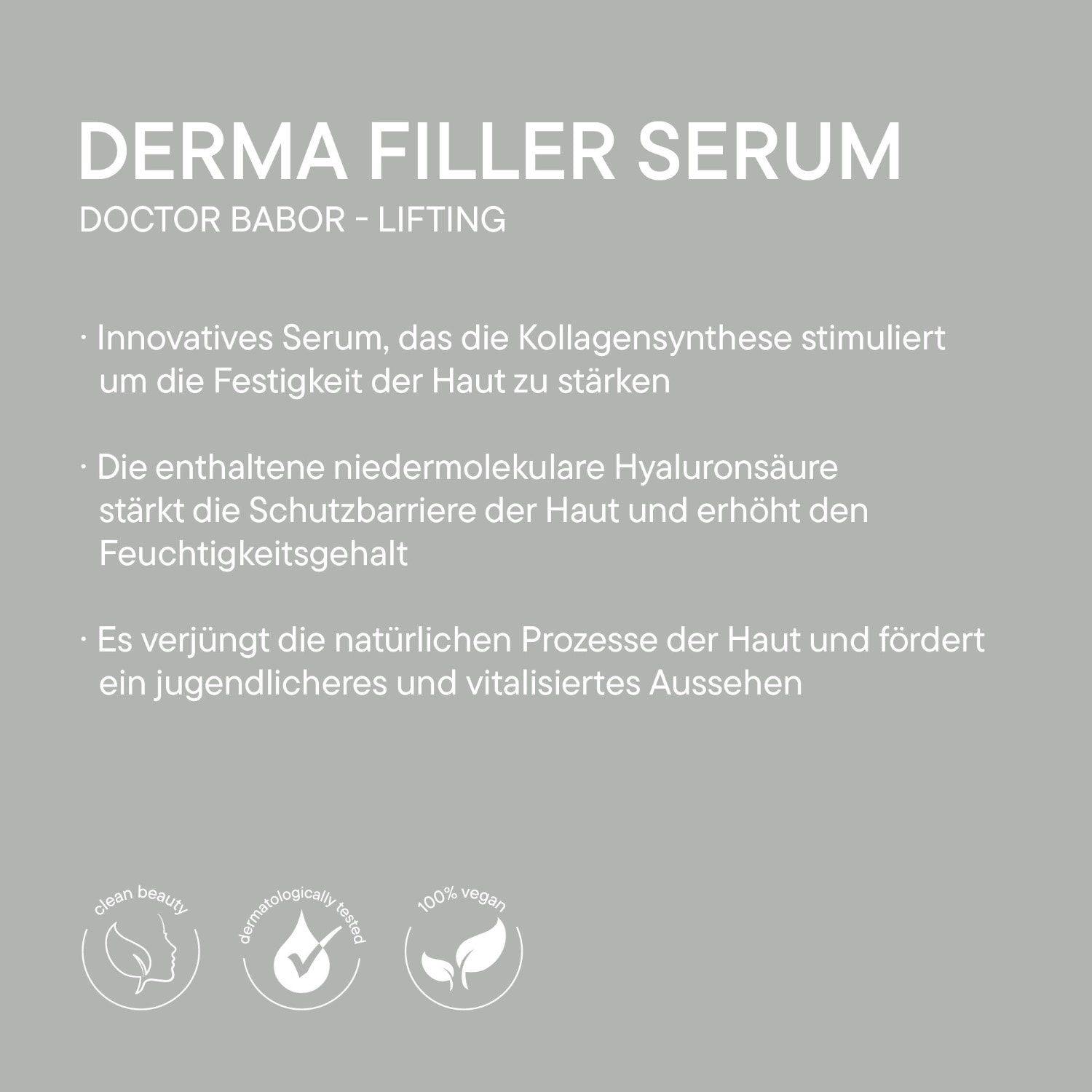 BABOR Fluido viso DOCTOR BABOR Derma Filler Siero - 30 ml
