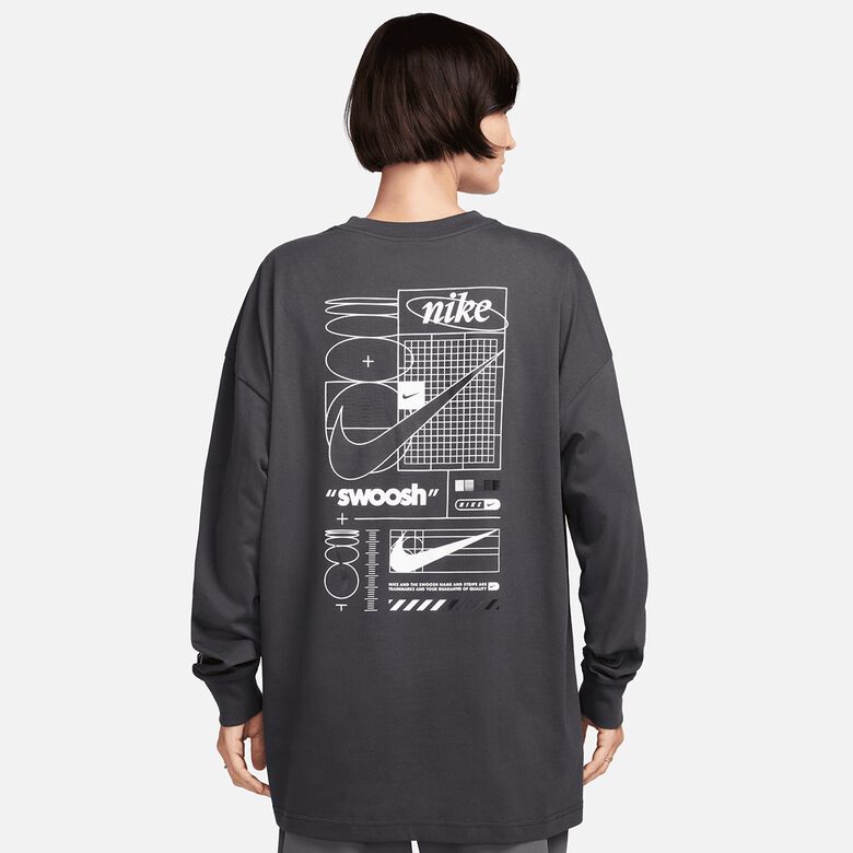 Sportkleding T-shirt met lange mouwen en print