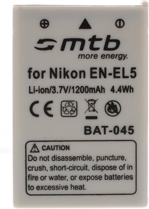 Batteria EN-EL5 per Nikon Coolpix P80, P90, P100, P500, P510, P5000... Vedi elenco!