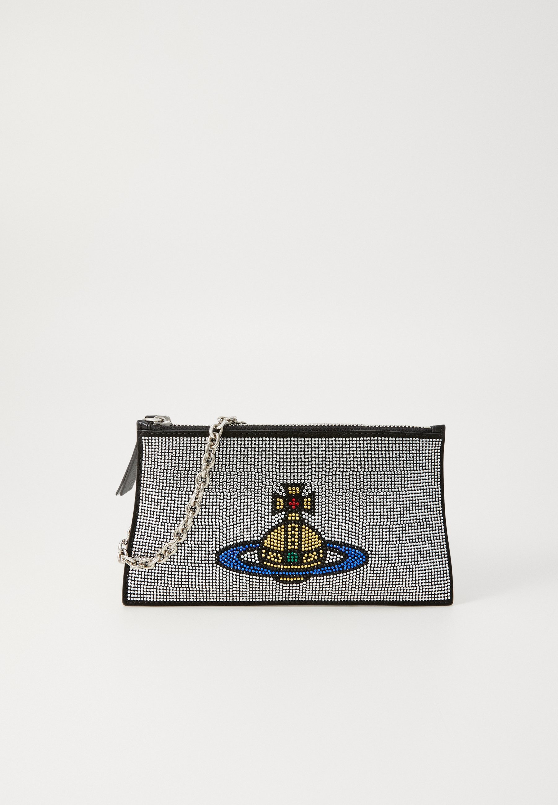 Vivienne Westwood SMALL FLAT ZIP - Clutch - zilverkleurig