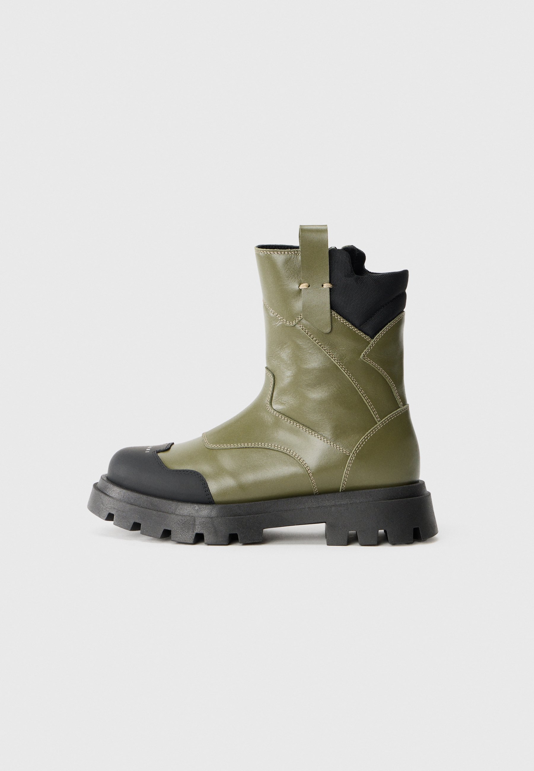 Marni UNISEX - Stivali - nero/verde oliva