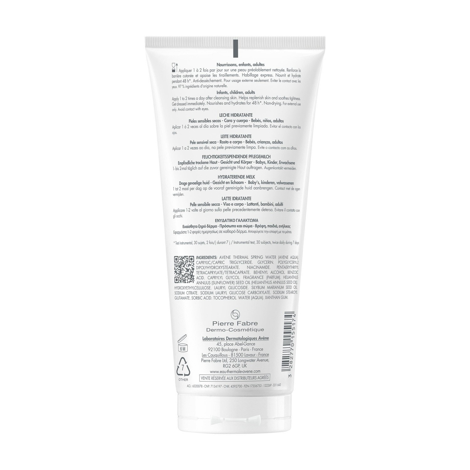 Avène Lait hydratant