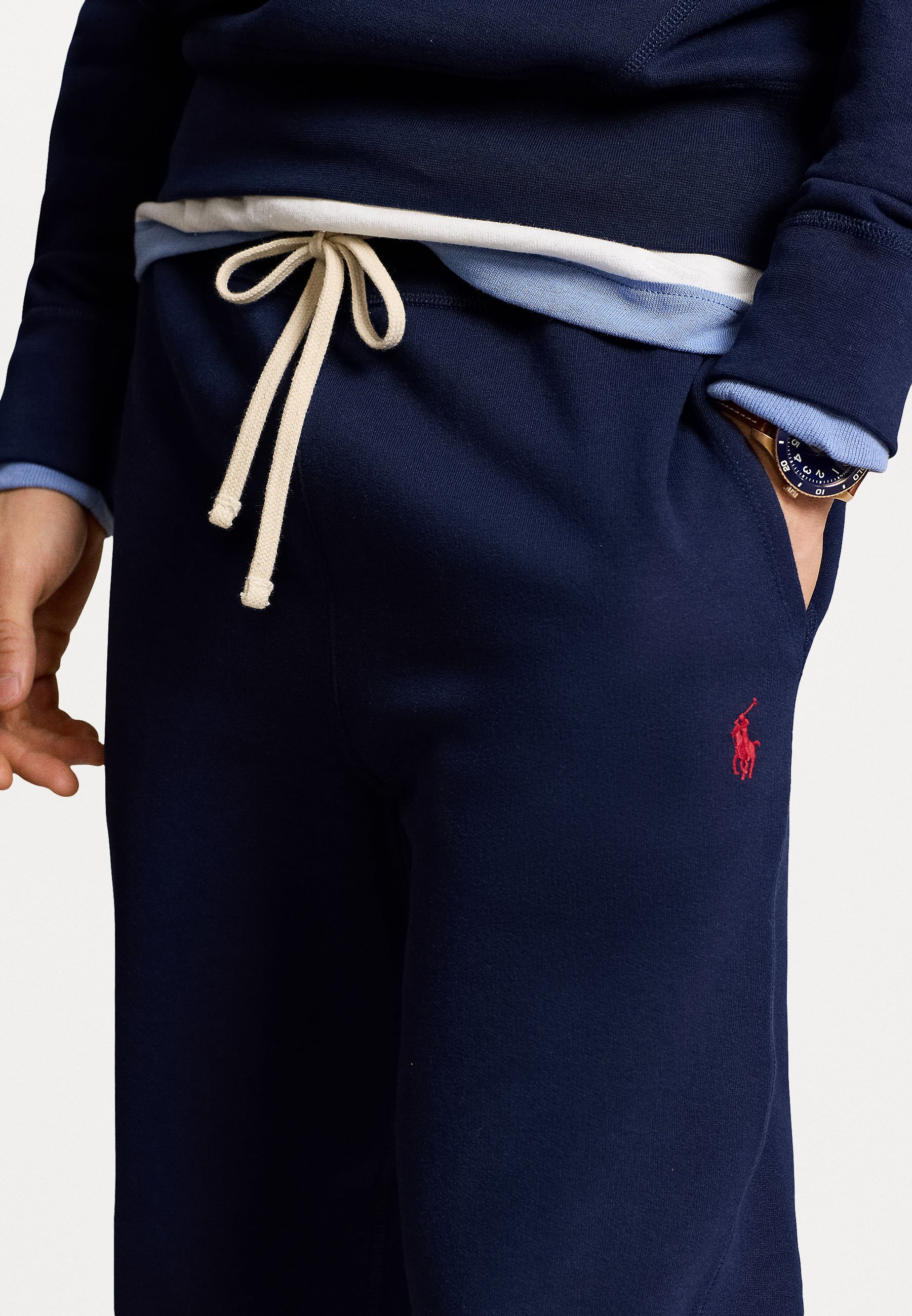 Pantaloni da tuta in pile Polo Ralph Lauren THE RL - Pantaloni da tuta - blu navy