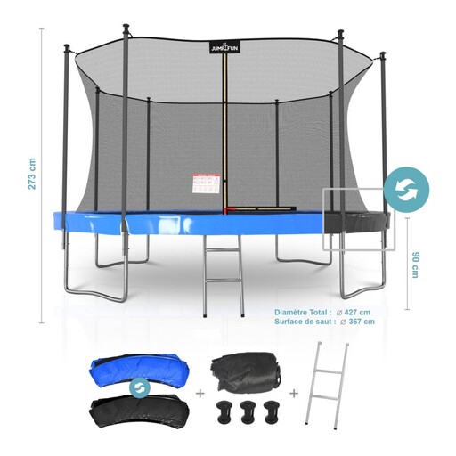 Cama Elástica  Jump4fun  Classique Ø 427 Cm- 14ft