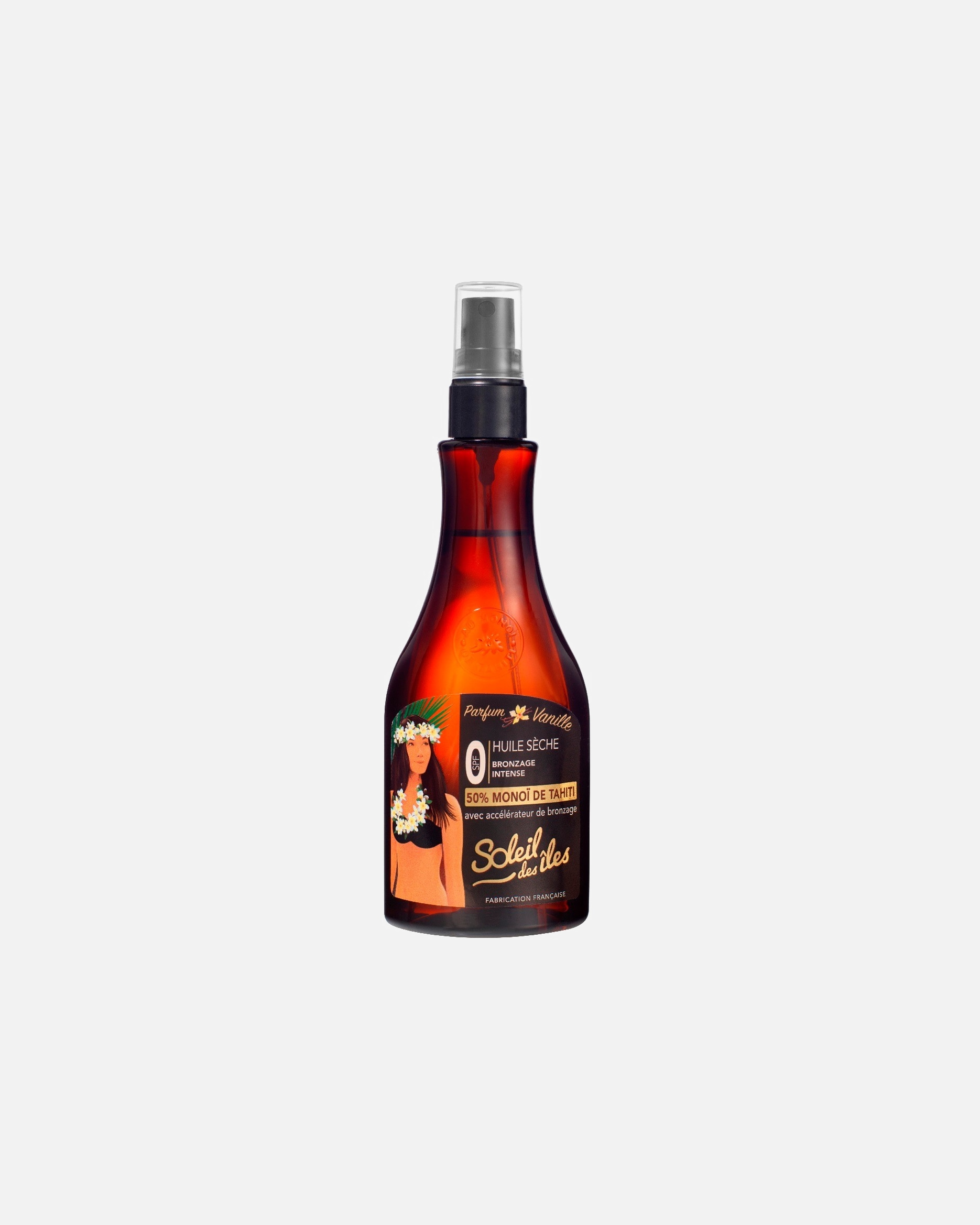 Soleil des Îles Huile sèche BRONZAGE INTENSE Parfum vanille SPF0