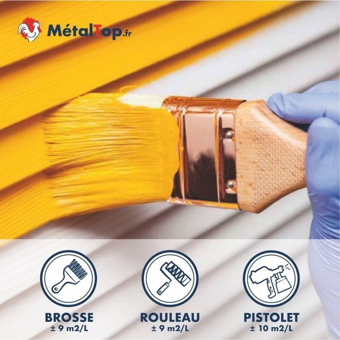 Wood Shutter Paint - 1 L Can - Metaltop - 3020 - Signal Red