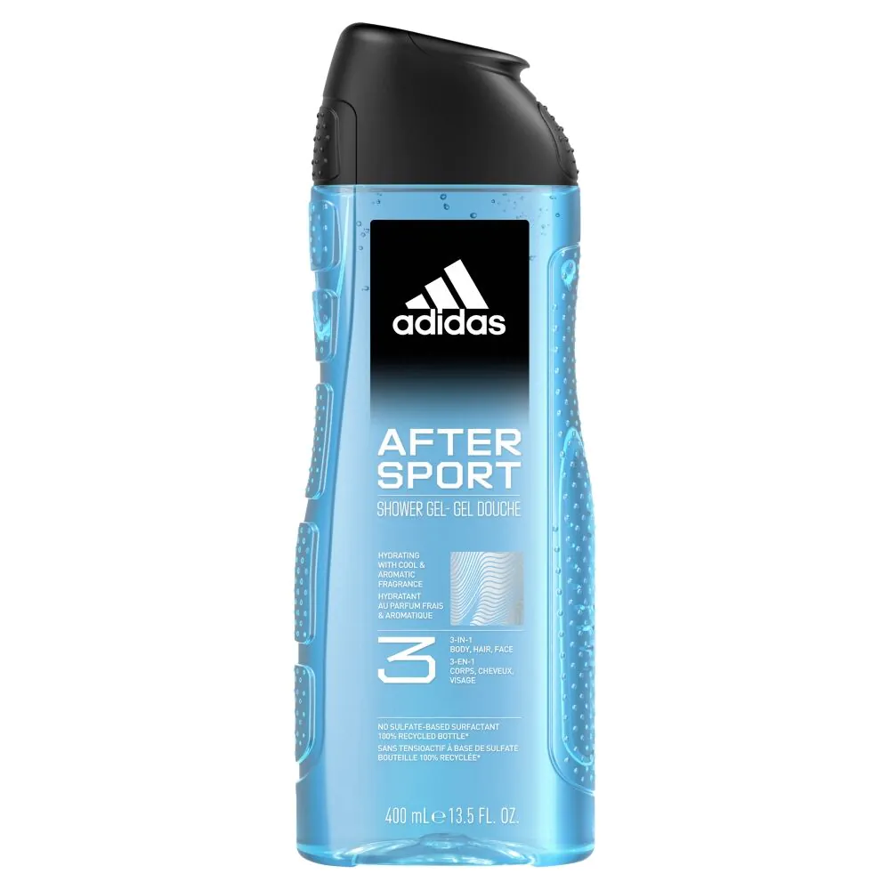 Adidas After Sport Żel pod prysznic dla mężczyzn, 400 ml
