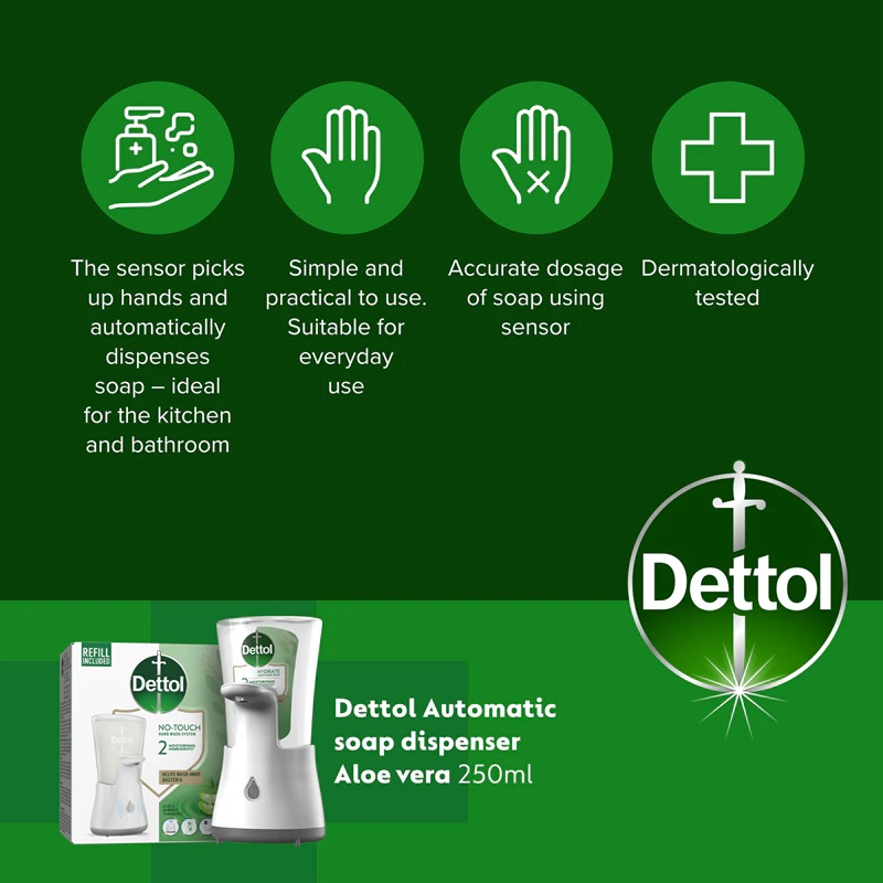 Dettol Soft on Skin Aloe Vera brezstični dozirnik mila