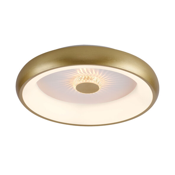 LED-kattovalaisin KUNEO, Ø 45 cm, matta messinki