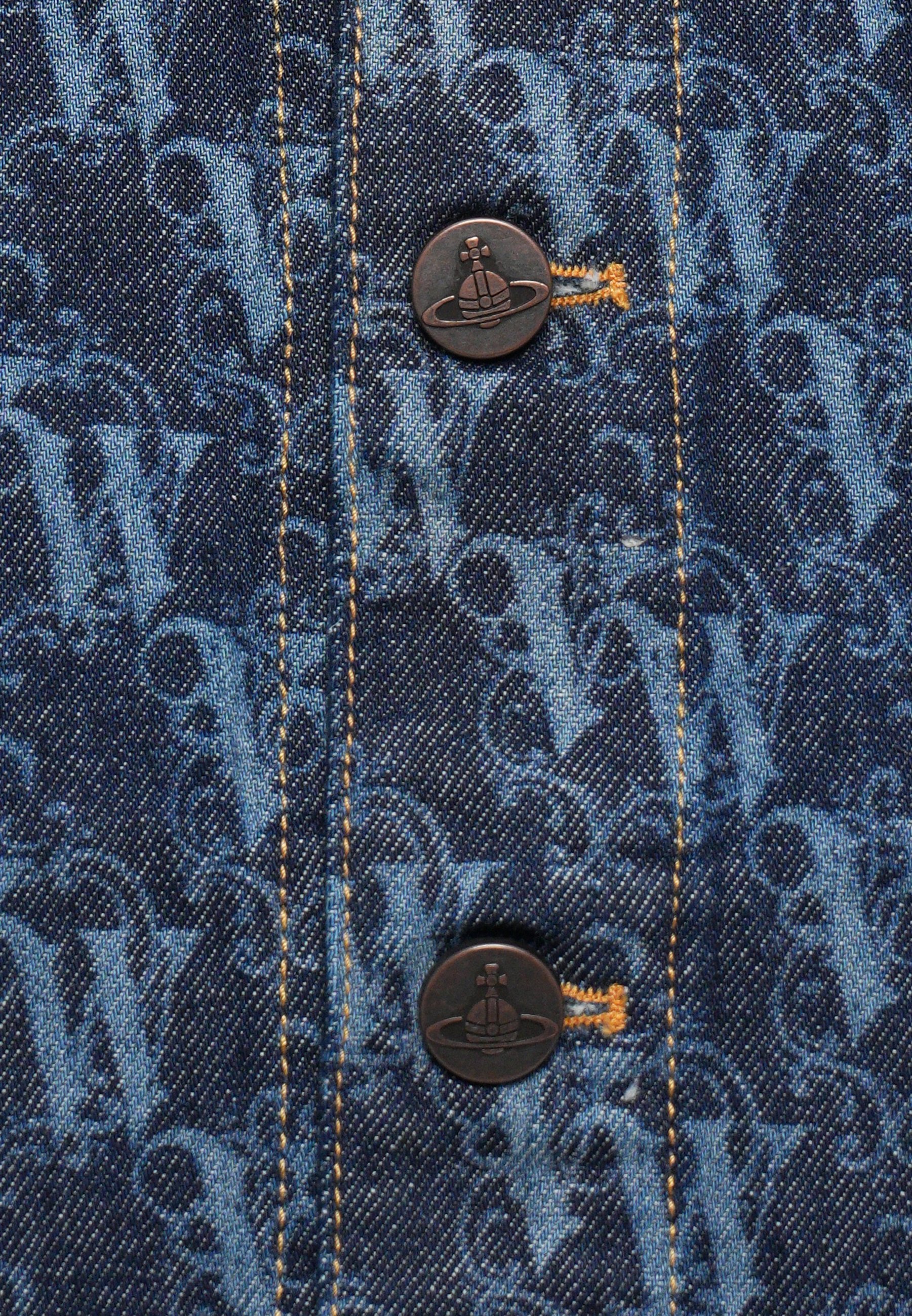 Veste en jean Vivienne Westwood STORMRIDER - Veste en jean bleu foncé
