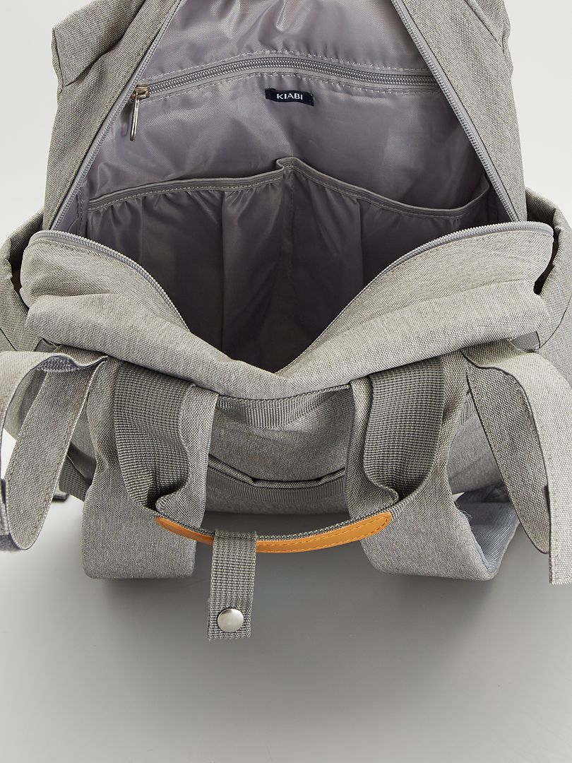 Mochila para fraldas - CINZA