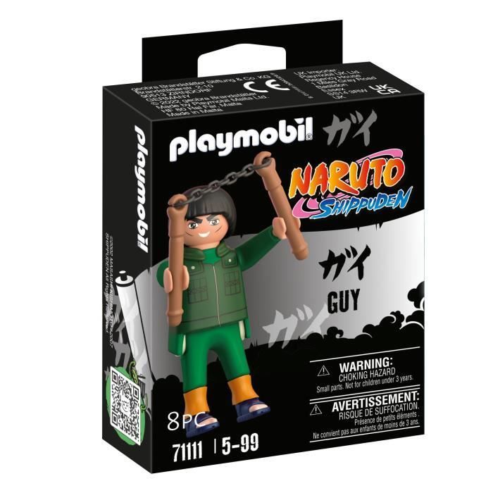 PLAYMOBIL - Naruto Shippuden - Might Guy - Figure with Nun-Chaku - 8 pieces