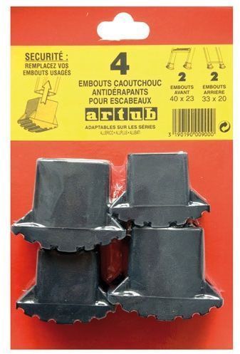 Tapón de extremo para escalera ARTUB - ZENITECH - Compatible con las series Alubrico/Alupplus/Alubati - Plástico - Negro